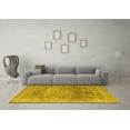 thumbnail image 3 of Ahgly Company Indoor Square Persian Yellow Traditional Area Rugs, 5' Square, 3 of 4