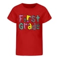 thumbnail image 5 of LILIYA Back To School Outfits for Girls Boys Kindergarten Pre K First Grade Trendy Casual Short Sleeve T-Shirt Party Gift Summer Clothes, 5 of 5
