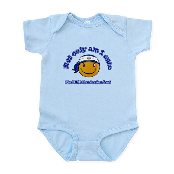 CafePress - Not Only Am I Cute I'm El Salvadorian Too! Infant - Baby Light Bodysuit, Size Newborn - 24 Months