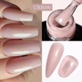 thumbnail image 1 of Azúcar UR-botella de vidrio de 7ml, Base de goma con purpurina dorada, esmalte en Gel dorado, rosa, blanco lechoso, barniz semipermanente LED UV para decoración de uñas, 1 of 4