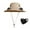 Khaki, variant on Outdoor Wide Brim Sun Hat, with Solar Fan, Sun Bucket Hat for Outdoor Fishing & Beach Hat with Fan Built in, for Summer Shade