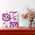 thumbnail image 2 of Cute Alarm Clock Pattern Wall Clock Square Clock Decoration Creative Clock Dual Use Black Pointer 7.78in, 2 of 10