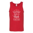 thumbnail image 2 of Wild Bobby Saved By Jesus Fueled By Coffee Inspirational/Christian Men Graphic Tank Top, Red, Small, 2 of 5
