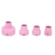 thumbnail image 2 of Taza de cerámica TIG taza de soldadura rosa con salida de gas estable 4 piezas de 16 mm para WP9 20 25 17 18 26 Anggrek Otros, 2 of 8