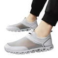 thumbnail image 3 of Sngxgn Men's Running Shoes Non Slip Shoes Breathable Lightweight Fashion Sneakers Slip Resistant Sports Gym Work Shoes(White,43), 3 of 8