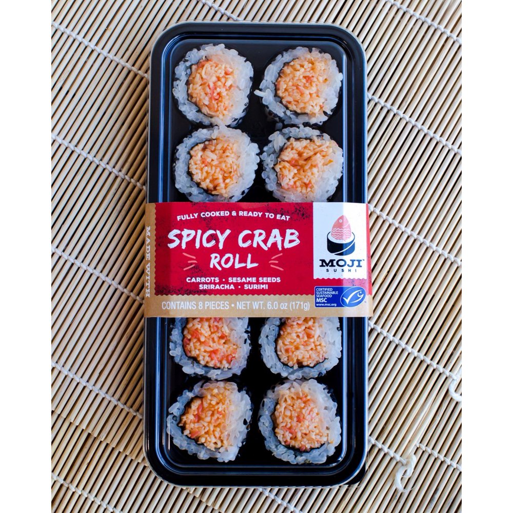 Moji Sushi Spicy Crab Roll, 6 Oz (ReadytoEat)