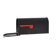Gibraltar Mailboxes Elite Steel Large Residential Post Mount Mailbox, Black