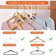 thumbnail image 3 of Slmt Ganchos Conectores Para Colgadores De Ropa 50 Piezas Extensor De Ahorro De Espacio Para Perchas De Alambre De Madera De Terciopelo De Plástico - Organizador De Armario Resistente, 3 of 5