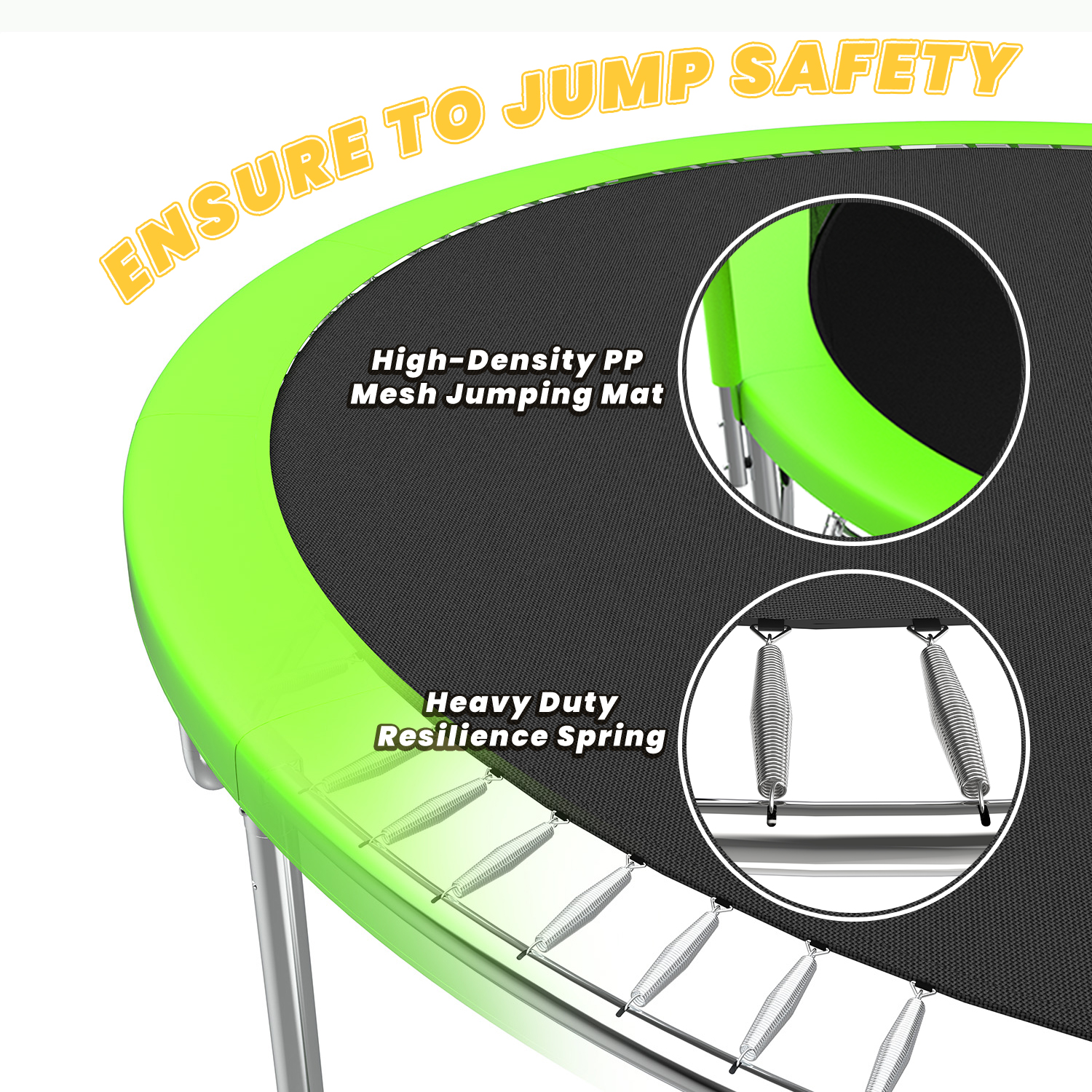 Mersco 12FT Heavy Duty Trampoline with Enclosure Net , Slide Outdoor Big Trampoline for Backyard,Kids Trampoline with Basketball Hoop,Birthday and  Holiday Gifts for Kids,Green