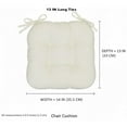 thumbnail image 5 of Thick Reversible Kitchen Chair Pads for Dining Chair, Set of 4, Soft and Comfortable Seat Cushions with Ties Size: 14 x 14 x 4 Inches., 5 of 6
