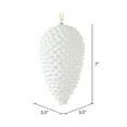 thumbnail image 2 of Vickerman 7" White Matte Glitter Pinecone Christmas Ornament, 4 per pack, 2 of 3