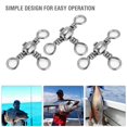 thumbnail image 4 of Copper+Stainless Steel  Flexible  Three Way Rolling Swivels, Rolling Swivels, For Fishing, 4 of 8