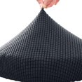 thumbnail image 1 of Housse de Chaise Élastique Extensible Polyester Rond Lavable Coussin de Tabouret pour la Maison, 1 of 5