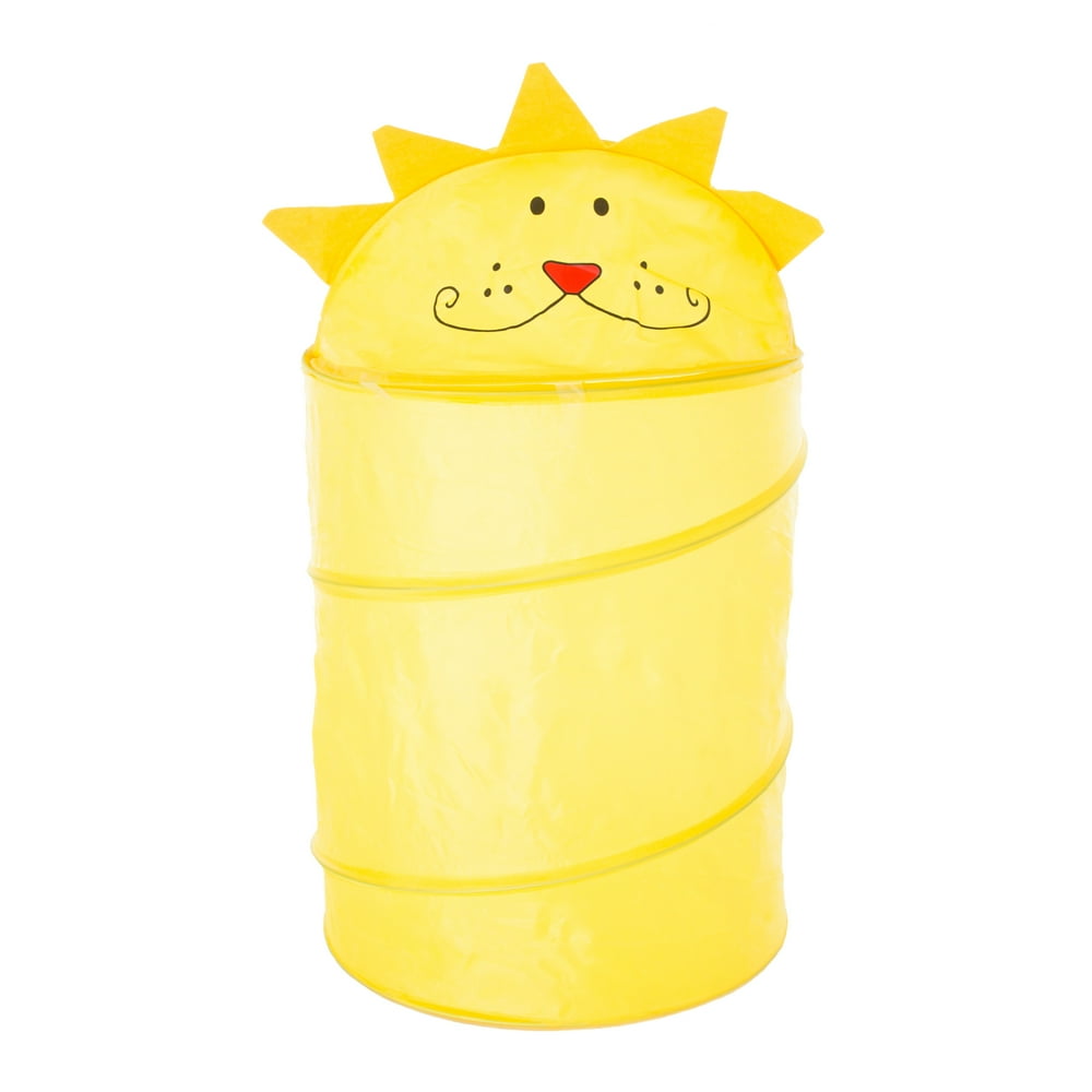 Everyday Home Collapsible Lion Storage Laundry Hamper, Yellow Walmart