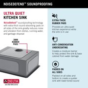 Delta 953034-23S-SS Lenta 23” Undermount 16 Gauge Stainless Steel Single Bowl Kitchen Sink