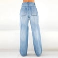 thumbnail image 6 of High Waist Loose Women Straight Jeans Street Casual Wide Leg Denim Pants Female Four Seasons Comfortable Commuter Trousers, 6 of 6