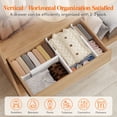 thumbnail image 4 of Lifewit 8 Pack Drawer Dividers Plastic 6" High, 13.5-22" Adjustable Drawer Organizers for Clothes, Expandable Dresser Separators in Bedroom/Bathroom/Kitchen/Fridge/Office Organization and Storage, 4 of 8