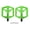 Green, variant on Nieyigj Bicycle Pedals Nylon Fiber Boron Steel Axle Non Slip Flat Platform Pedal for Mountain Road Bikes Cycling Replacement Parts Accessories Orange (1 Pair)