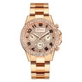 thumbnail image 4 of Montre Femme Mode Horloge Acier Inoxydable Décontractée Robe Poignet Cristal Bijoux, 4 of 8