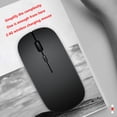 thumbnail image 2 of Ratón Casa 2.4Ghz Wireless Optical Ratón Driver Free Recargable 1600 DPI Ratones ergonómicos Accesorio para PC de escritorio Suministros de computadora Negro Inevent EL005473-01B, 2 of 7