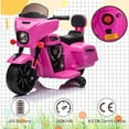 thumbnail image 3 of Licensed Indian Motorcycle 6V Kids Ride on Motorcycle, Battery Powered Electric Motorbike for Toddler with Training Wheels, Headlight, Music, Ride on Toys for 3-6 Years Boys & Girls, Pink, 3 of 9