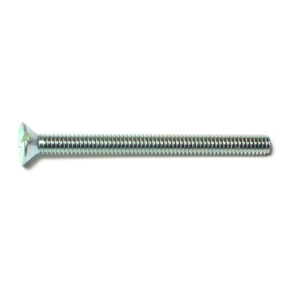 #8-32 x 2" Zinc Slotted Flat Head Machine Screws MSCFS-240 (20 pcs.)