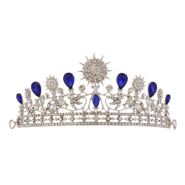 Corona De Princesa Cabeza De Ajuste Perfecto Corona De Novia Duradera Tiara Diamantes De Imitación De Cristal Brillante Girasol Elegante Y Brillante Para Niñas Para Fiesta ANGGREK Otros