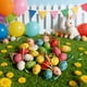thumbnail image 5 of Paquete de 24 colgantes de huevos de Pascua de 4 cm, 5 of 6