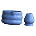 thumbnail image 1 of Juego de batidor de matcha con pico vertedor, gran regalo, juego de té matcha de superficie lisa Azul, 1 of 9