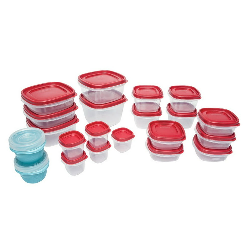 Rubbermaid 2023572 Take Along Food Storage Container Set, Assorted Size ...