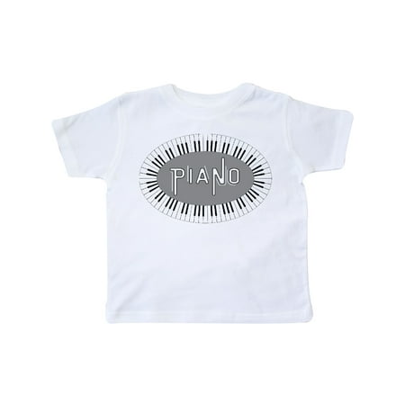 

Inktastic Piano Keys Oval Gift Toddler Boy or Toddler Girl T-Shirt