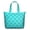 Sky-blue-12, variant on Buffalo Plaid Travel Tote Bag - Lightweight Carry-On with Zipper, Spacious Design & Interior Organization for Gym or Daily Essentials