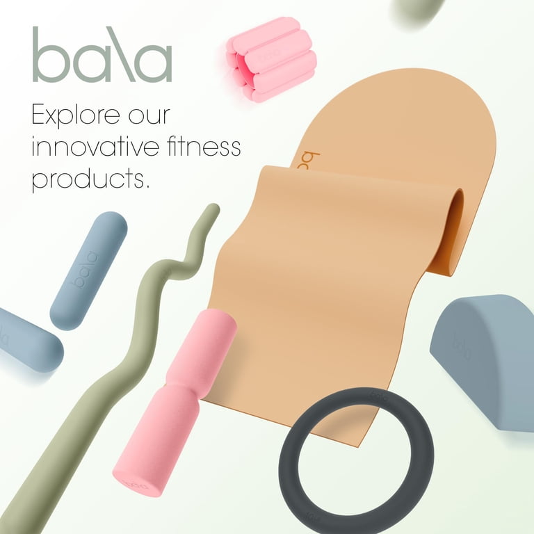Bala Bars Dumbbell Set for Women & Men, 3lb Dumbbells (Blush