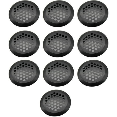 

10 Pieces 35mm Stainless Steel Round Ventilation Mesh Hole Round Air Vent Hole for Kitchen Bathroom Cabinet Bookcase and Wardrobe Ventilation
