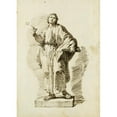 thumbnail image 2 of Pietro Antonio Novelli 14x18 Black Ornate Wood Framed Double Matted Museum Art Print Titled - Saint John the Evangelist (Before 1755), 2 of 5