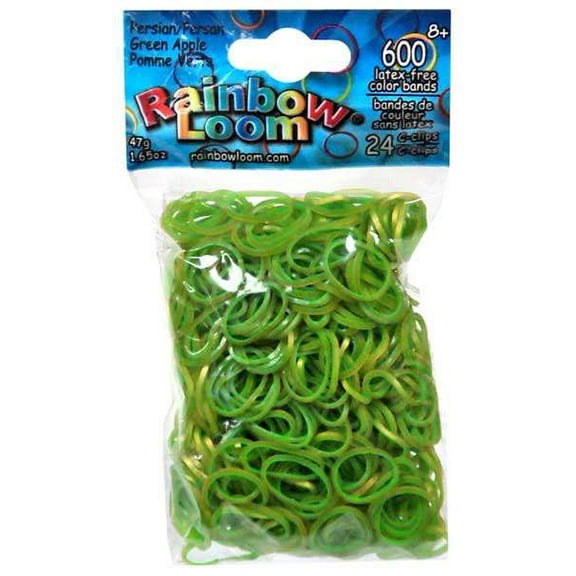 Rainbow Loom Persian Green Apple Rubber Bands Refill Pack (600 ct)