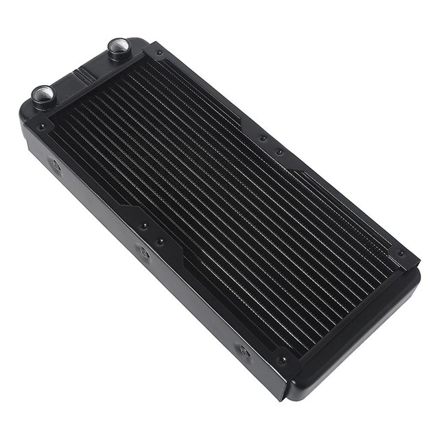 Radiador de refrigeración por agua para ordenador, 9,45 ", 18 tubos, disipación de calor de hilo femenino G1/4
