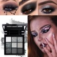 thumbnail image 2 of Palette de Fards à Paupières Rouges 9 Compartiments Violet Pailleté Nacré Mat Fard à Paupières Scintillant Maquillage Longue Durée Cosmétiques Beauté des Yeux pour Femmes, 2 of 5