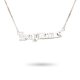 thumbnail image 5 of Qarigey Inglés letra doce signo del zodiaco constelaciones tema amistad collar Ins delicado colgante Sagitario plata Plata Sagitario 2piezas, 5 of 6