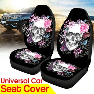 Sugar Skull Cats Car Seat Cover for Vehicle Custom Seat Covers for