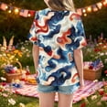 thumbnail image 4 of CCRFTGI American Flag Shirts for Kids Boys Girls Size 10-12 Patriotic 4th Of July Cute Tops Red White and Blue Outfits July 4th Celebration Summer Shirts Festival T-Shirts Light Blue 5-6 Years, 4 of 6