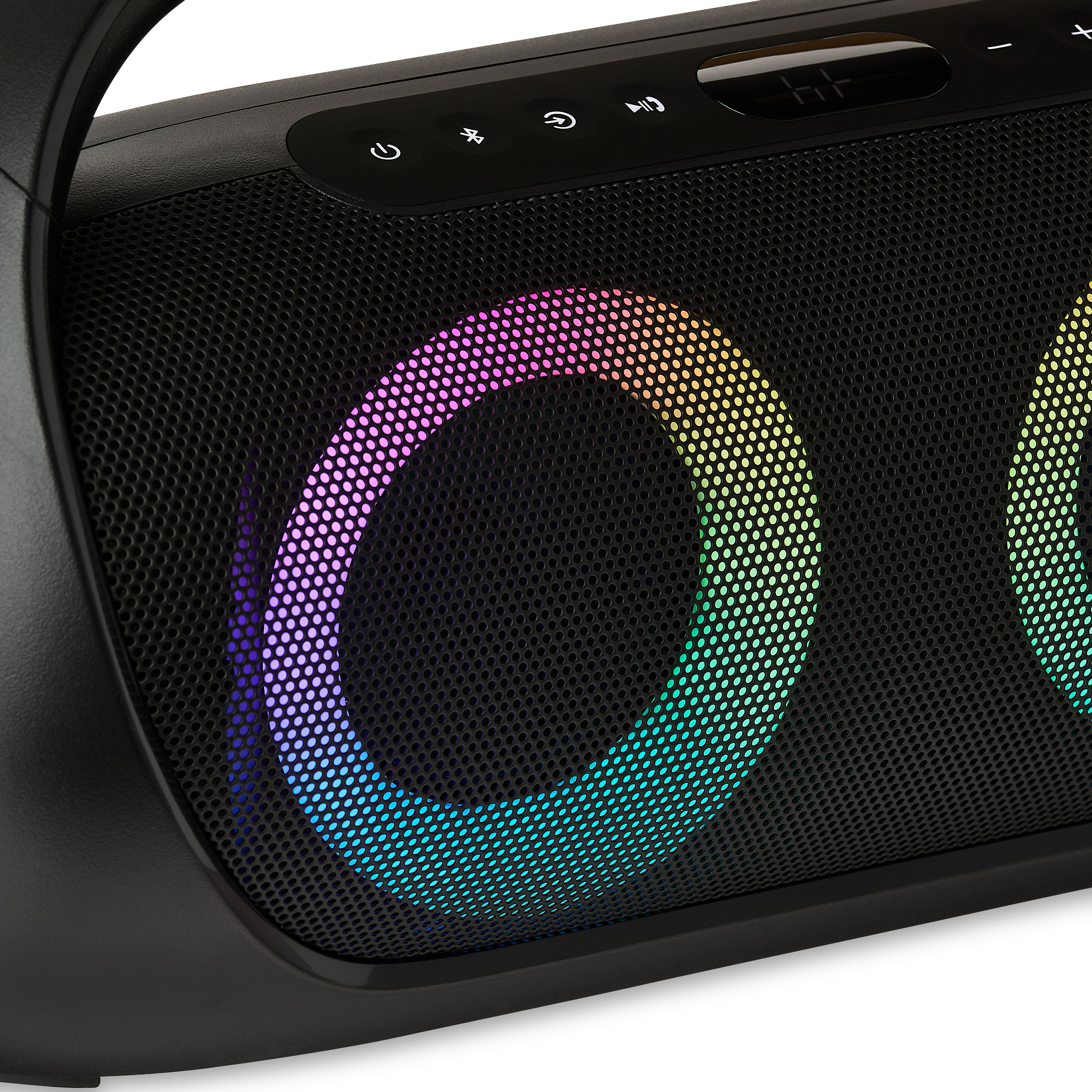 Boombox FM portátil onn con iluminación LED 8