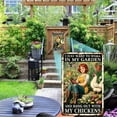 thumbnail image 5 of Garden Metal Signs-I Just Want to Work in My Garden and Hang Out with My Chickens Tin Sign, Retro Rustic Outside Poster Sign Gardening Lover Gifts Fence Decoration Wall Art Decor 8x12inch, 5 of 14