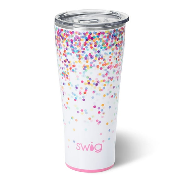 Swig Life 32oz Tumbler | Insulated Stainless Steel Travel Tumbler | Confetti