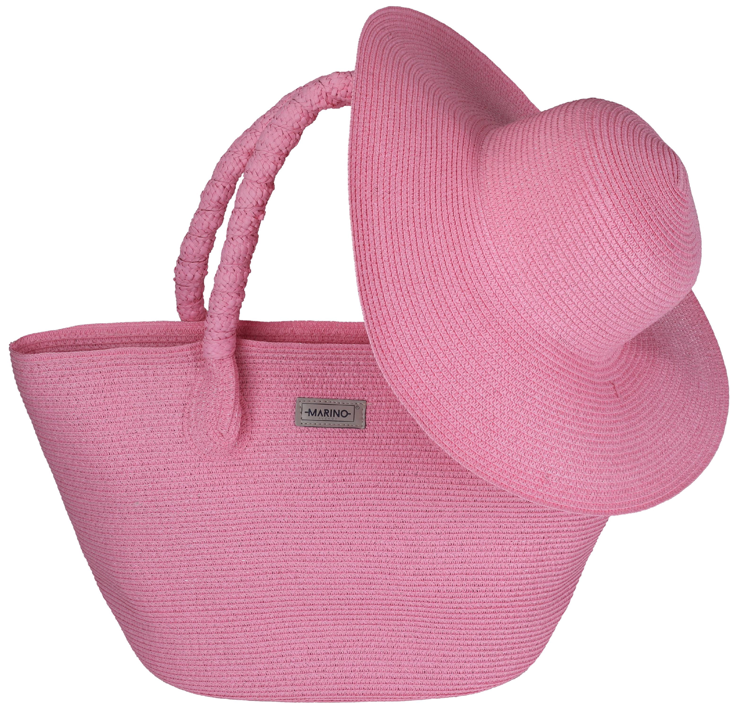 beach bag and hat set