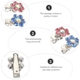 thumbnail image 2 of Shisuyan Barrettes pour Chiots en Forme de Fleur Alliage Strass 2 Pcs 1.1X0.8X0.4In, 2 of 9