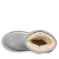 thumbnail image 5 of BEARPAW Elle Youth Gray Fog Size 2 | Youth's Boot Classic Suede | Youth's Slip On Boot | Comfortable Winter Boot Gray Fog Elle Youth Boots, 5 of 6