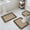 Brown, variant on Black Cream Greek Key Bath Mat 3 Piece Bathroom Rug Set, Geometric Greece Ancient Rustic Non Slip Bath Rug Contour Mat and Toilet Lid Cover, Absorbent Shower Mats Soft Bath Rugs and Mats Sets