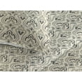thumbnail image 3 of Ambesonne Floral Quilted Bedspread Set 3 Pcs, Abstract Blossom Damask Art, Queen, Pale Sage Green Cream, 3 of 4