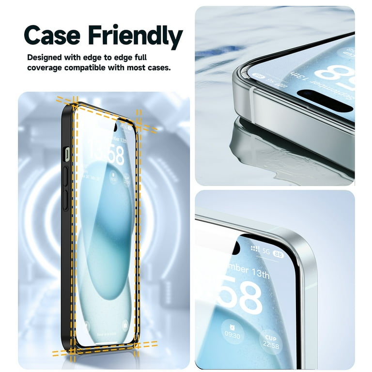 MAGIC JOHN 2 Pezzi Vetro Protettivo Privacy Per IPhone 11 Pro (6,1 Pollici) - Antipolvere E Antigraffio 9H